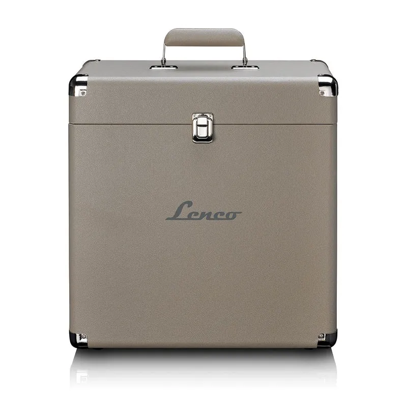 Lenco TTA-302TP - Schallplattenkoffer - Vinyl Aufbewahrung für 25-30 LPs